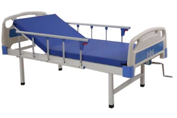 ABS-Semi-fowler-Medical Cot-with-Mattress